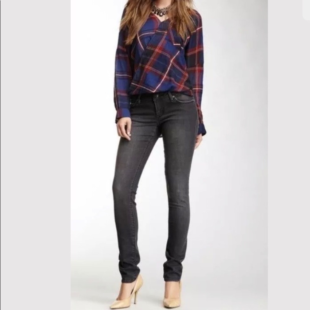Stitch's Mist Skinny Jeans 29 Gun NWT